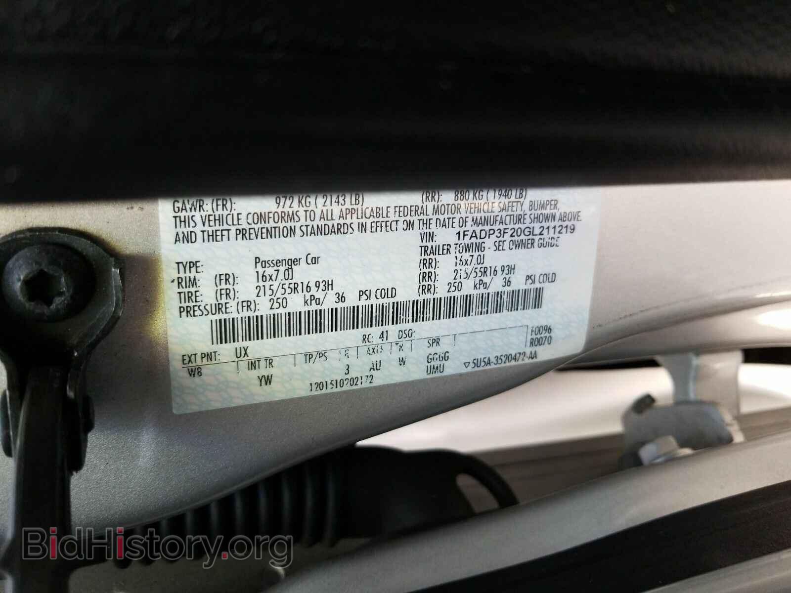 2016 Ford Focus - VIN: 1FADP3F20GL211219 - Photo 6