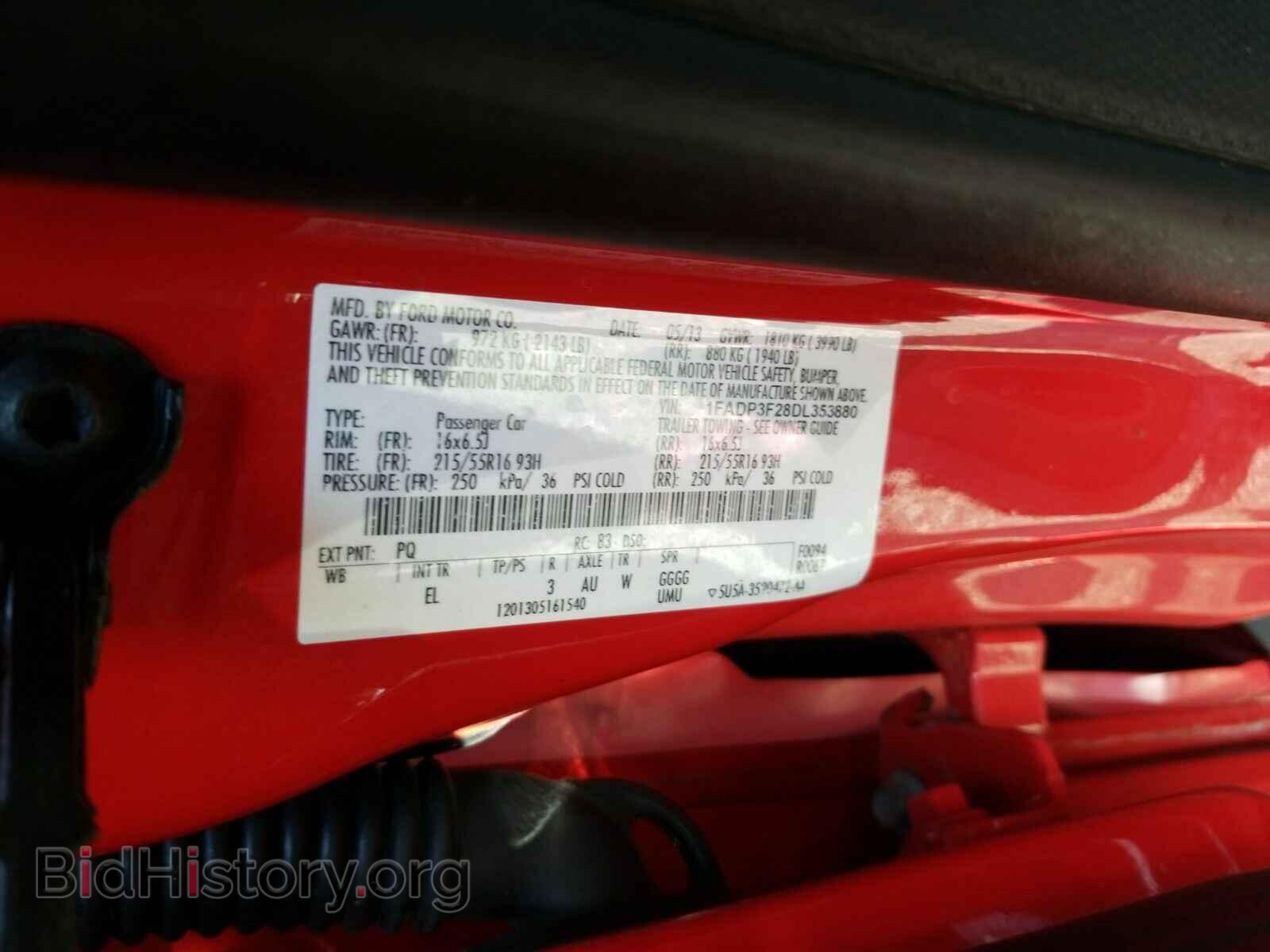 2013 Ford Focus - VIN: 1FADP3F28DL353880 - Фото 6