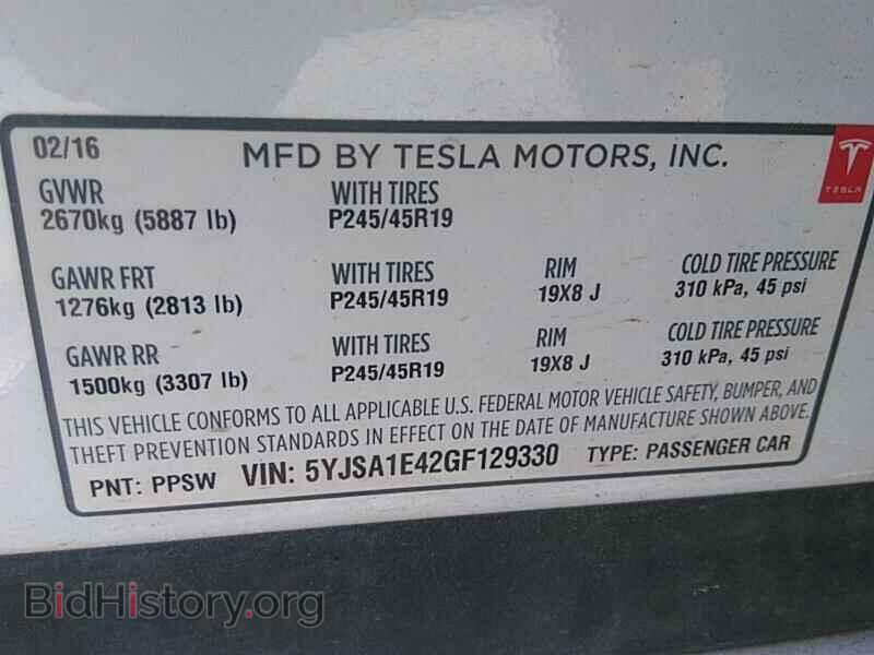 2016 Tesla Model S - VIN: 5YJSA1E42GF129330 - Photo 6