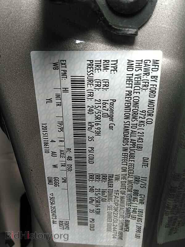 2016 Ford Focus - VIN: 1FADP3K2XGL244704 - Photo 6