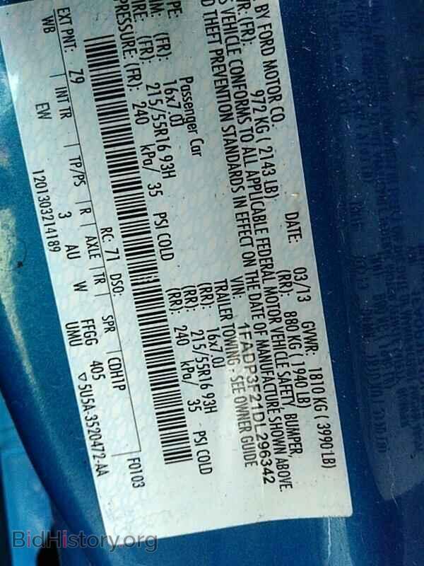 2013 Ford Focus - VIN: 1FADP3F21DL296342 - Photo 6
