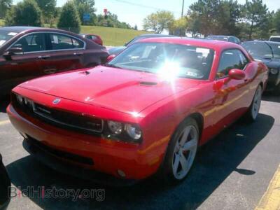 2010 Dodge CHALLENGER 2DR CPE SRT8, red — VIN 2B3CJ7DW4AH119282