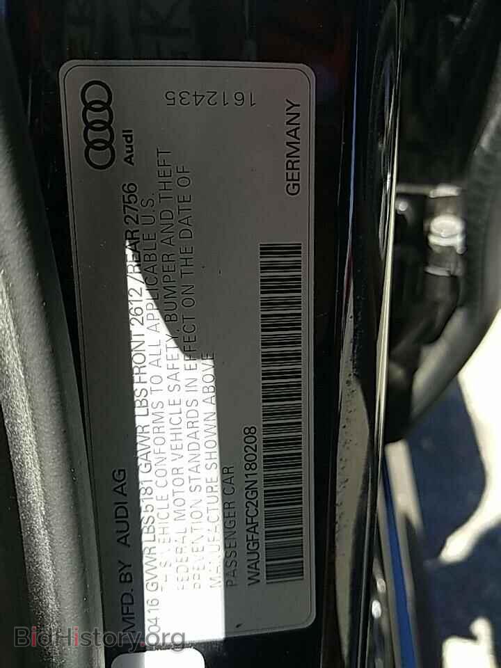 2016 Audi A6 - VIN: WAUGFAFC2GN180208 - Фото 6