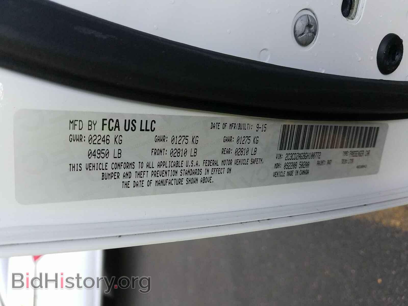 2016 Dodge Challenger - VIN: 2C3CDZAG9GH100772 - Photo 6