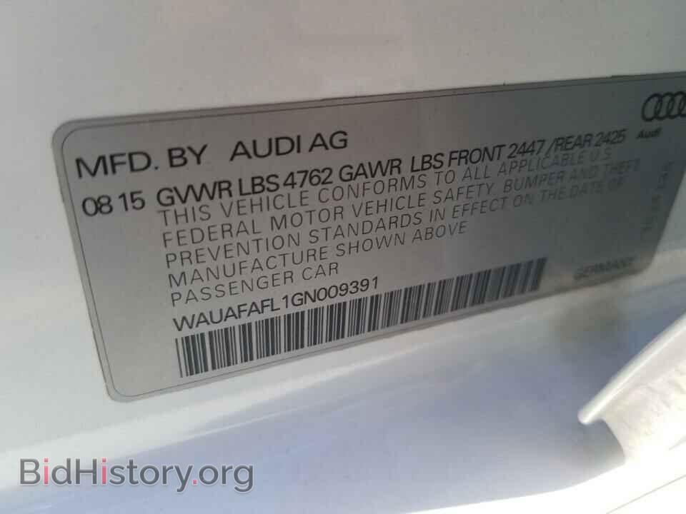 2016 Audi A4 - VIN: WAUAFAFL1GN009391 - Фото 6