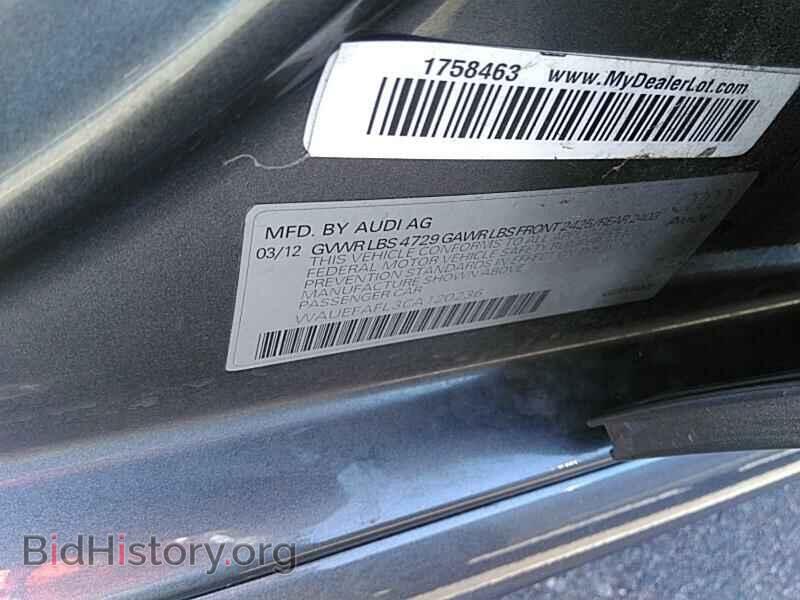 2012 Audi A4 - VIN: WAUEFAFL3CA120236 - Фото 6