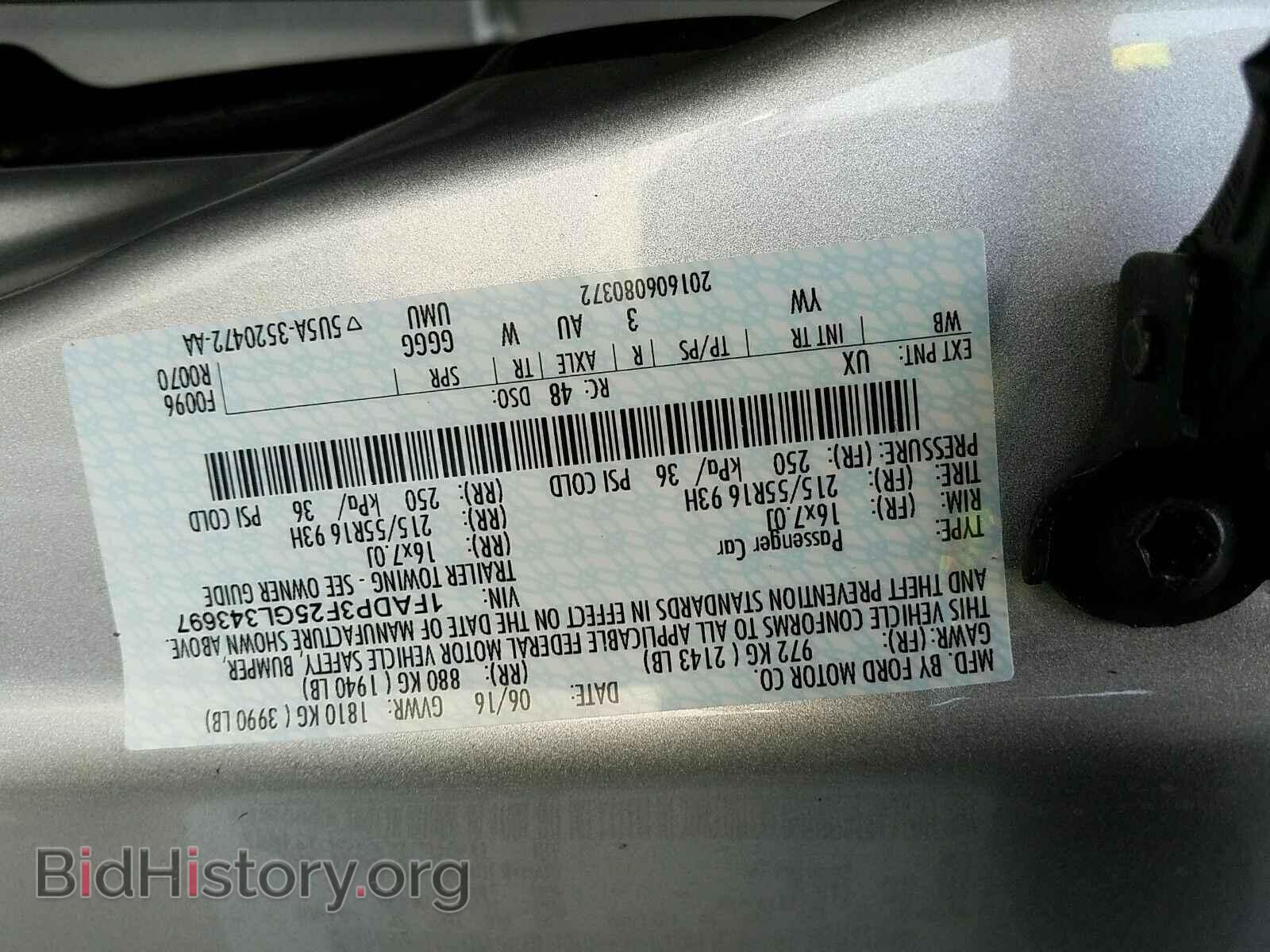 2016 Ford Focus - VIN: 1FADP3F25GL343697 - Фото 6