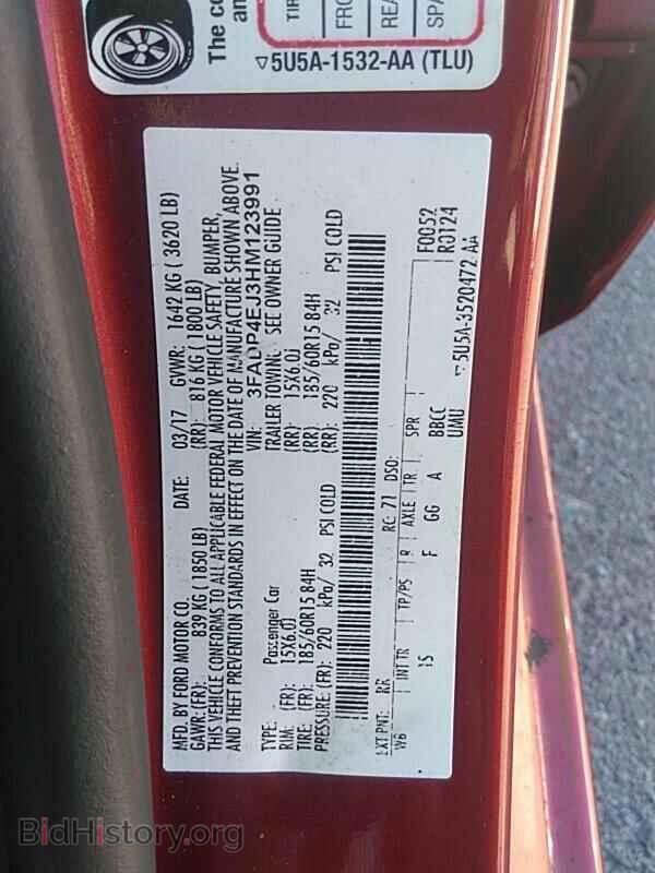 2017 Ford Fiesta - VIN: 3FADP4EJ3HM123991 - Photo 6