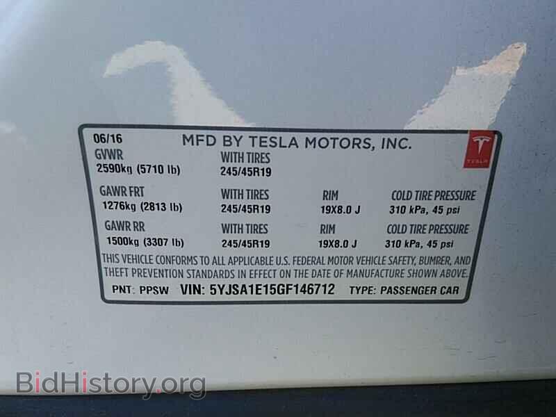 2016 Tesla Model S - VIN: 5YJSA1E15GF146712 - Фото 6