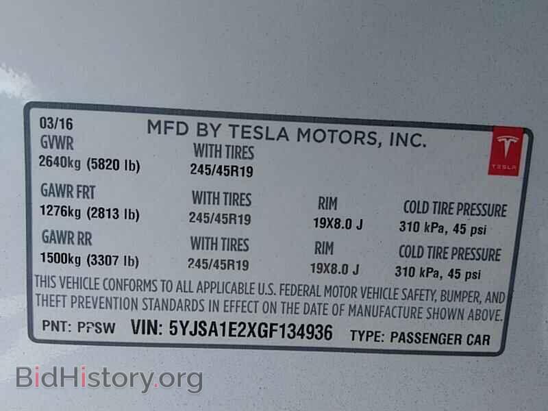 2016 Tesla Model S - VIN: 5YJSA1E2XGF134936 - Photo 6