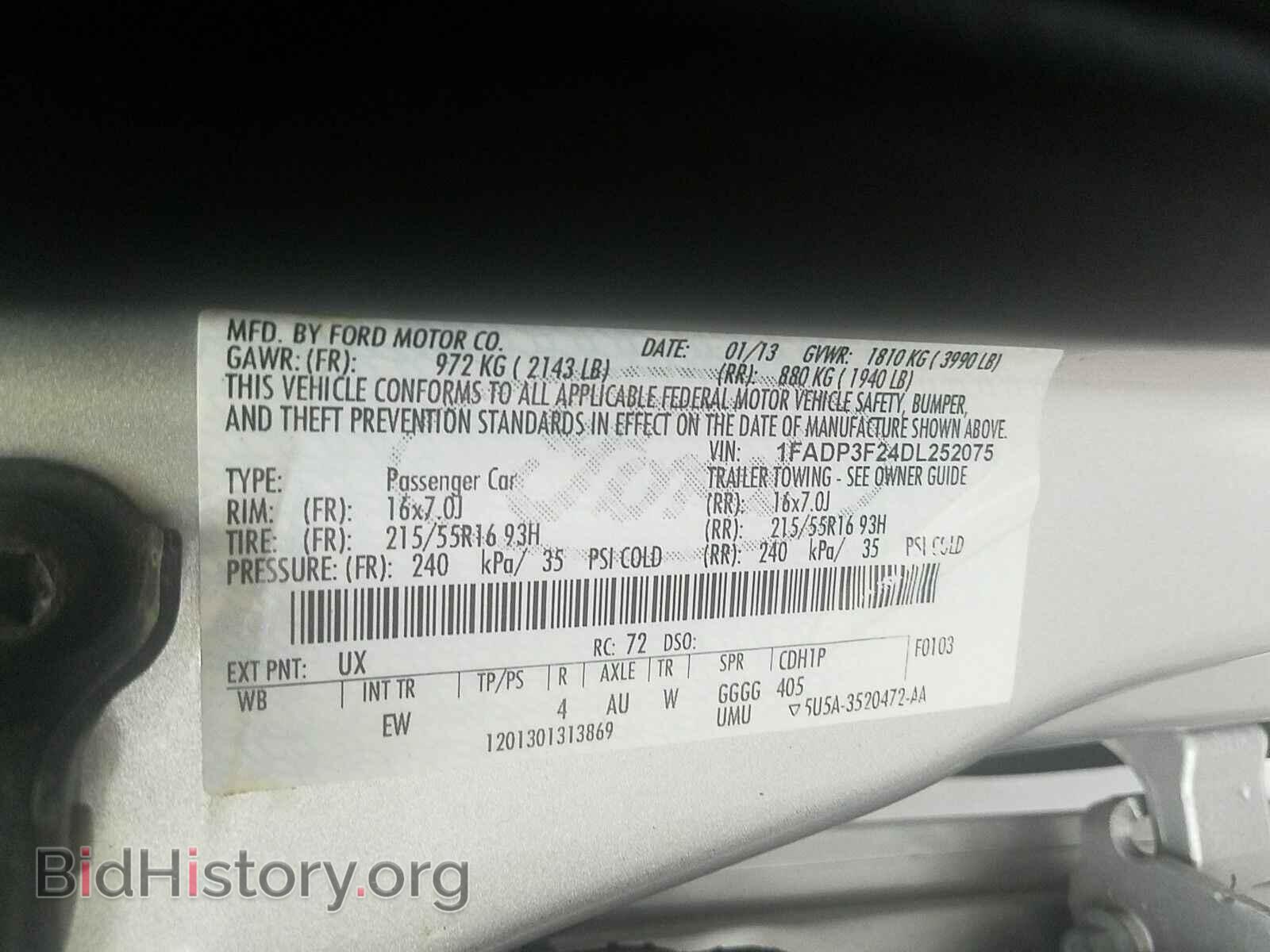 2013 Ford Focus - VIN: 1FADP3F24DL252075 - Photo 6
