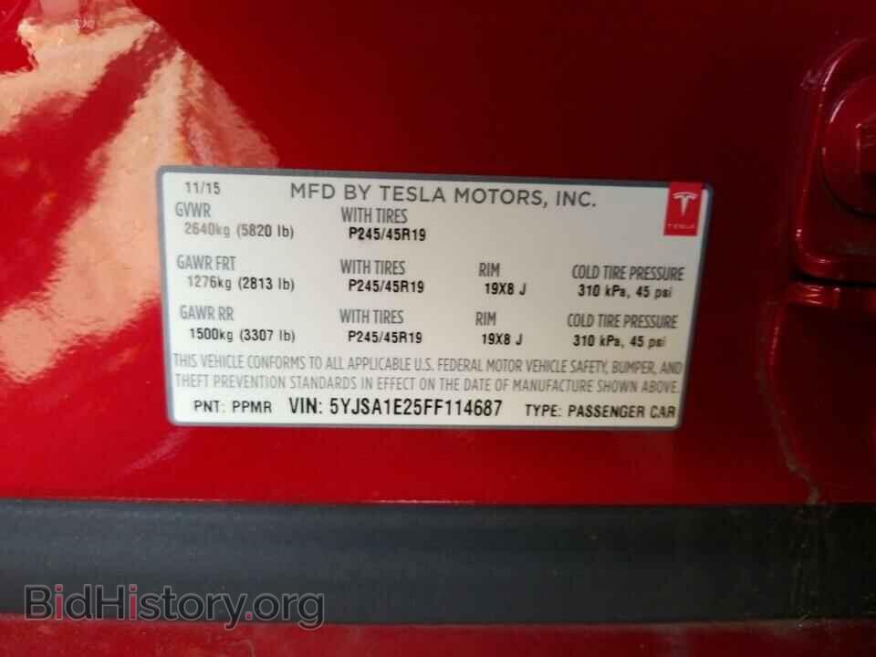 2015 Tesla Model S - VIN: 5YJSA1E25FF114687 - Photo 6