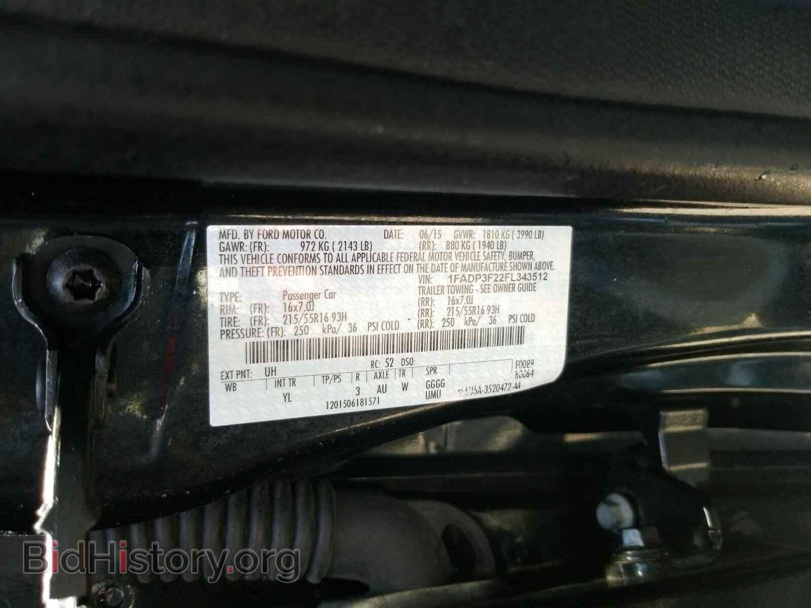 2015 Ford Focus - VIN: 1FADP3F22FL343512 - Photo 6