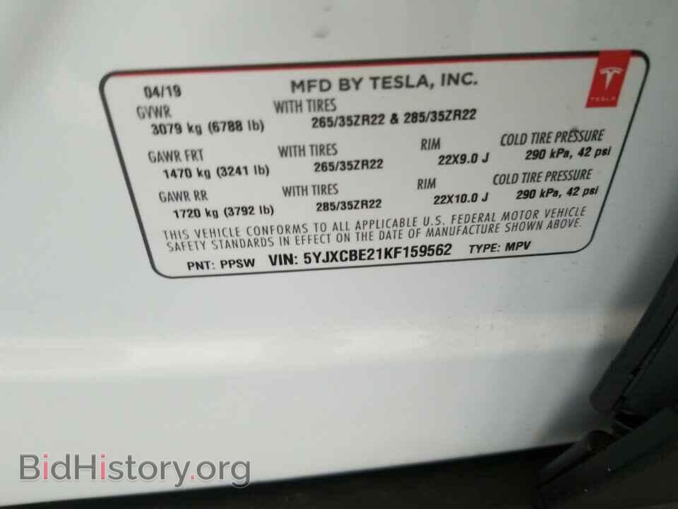 2019 Tesla Model X - VIN: 5YJXCBE21KF159562 - Photo 6