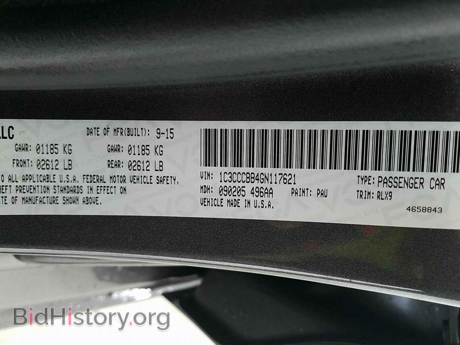 2016 Chrysler 200 - VIN: 1C3CCCBB4GN117621 - Photo 14