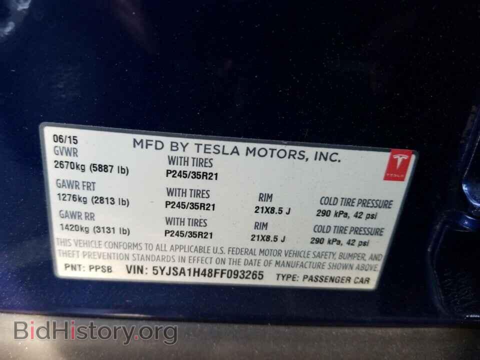 2015 Tesla Model S - VIN: 5YJSA1H48FF093265 - Photo 6