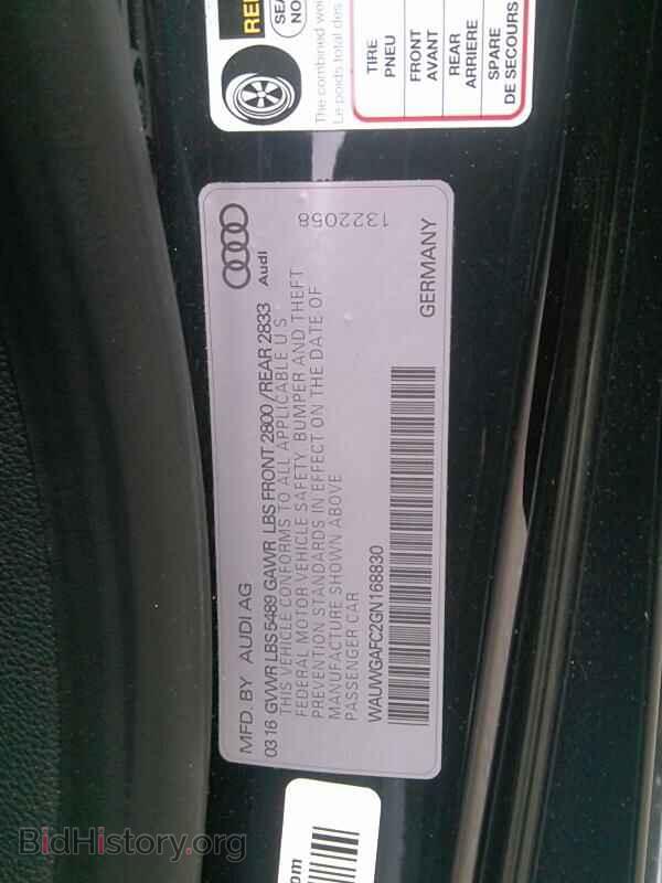 2016 Audi A7 - VIN: WAUWGAFC2GN168830 - Фото 6