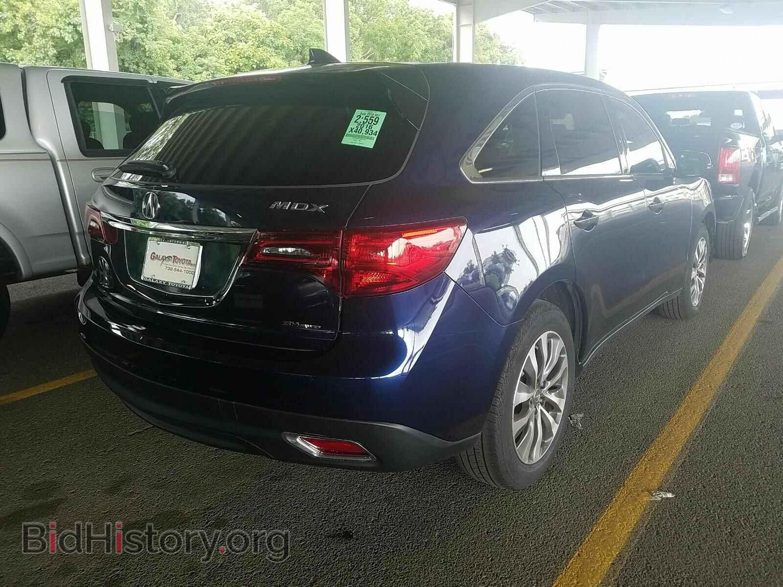 2016 Acura MDX - VIN: 5FRYD4H45GB027503 - Фото 2