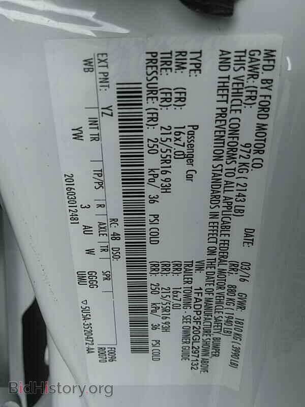 2016 Ford Focus - VIN: 1FADP3F20GL297132 - Photo 6