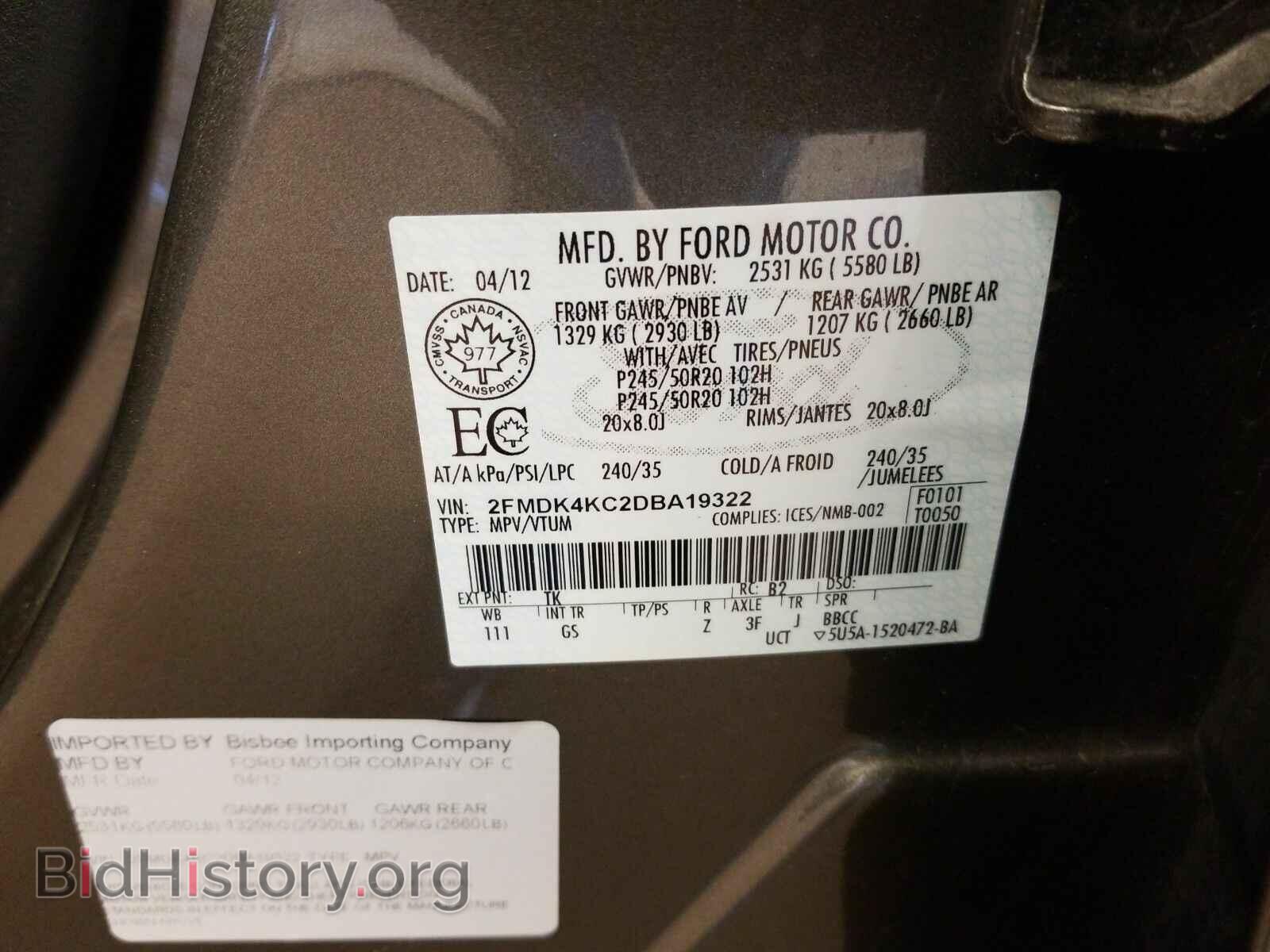 2013 Ford Edge - VIN: 2FMDK4KC2DBA19322 - Фото 15
