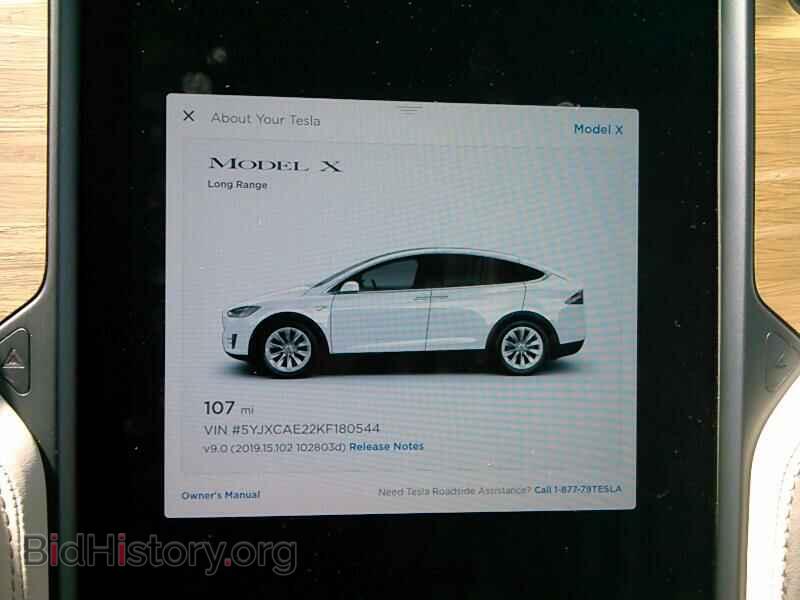 2019 Tesla MODEL X (VIN 5YJXCAE22KF180544) — фото 5 из 7