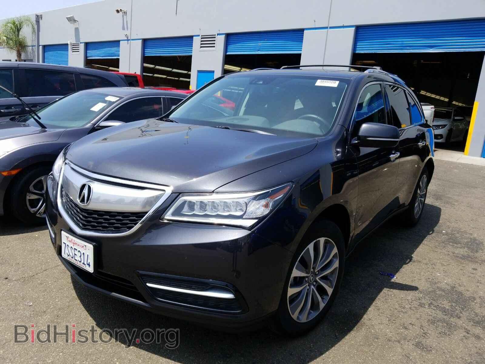 Photo 5FRYD3H47GB018215 - Acura MDX 2016