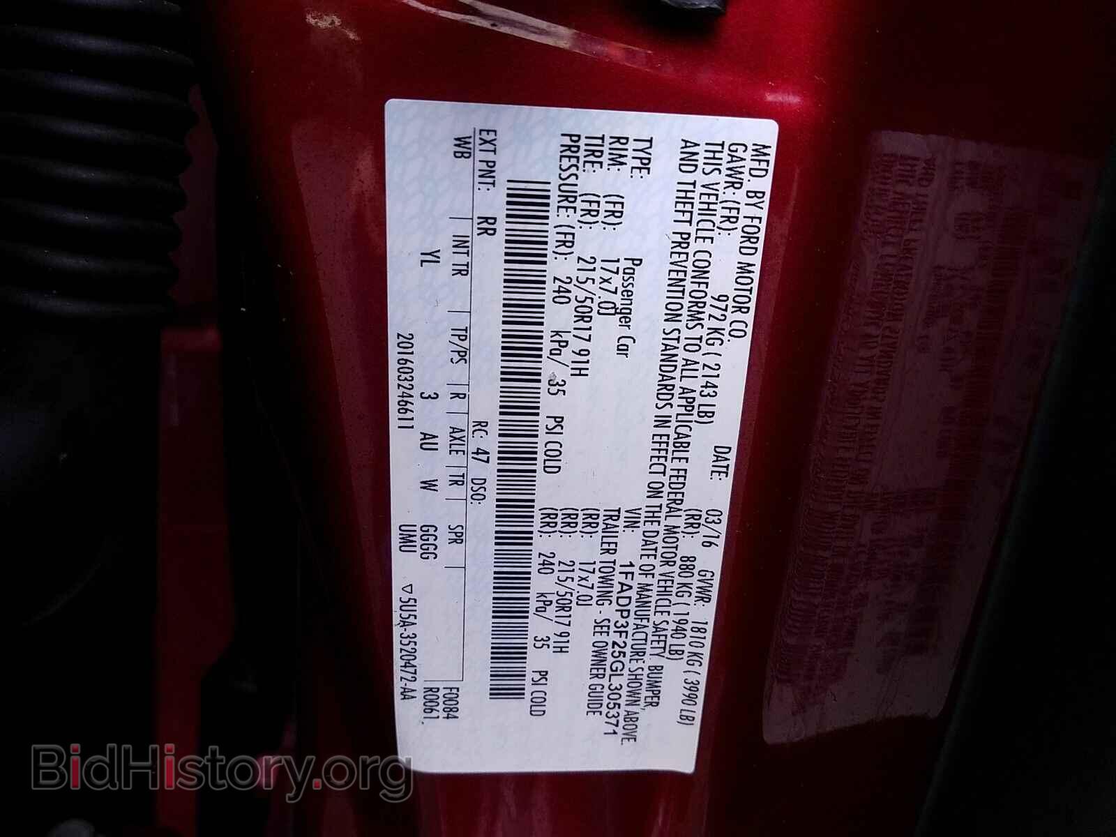 2016 Ford Focus - VIN: 1FADP3F25GL305371 - Photo 6