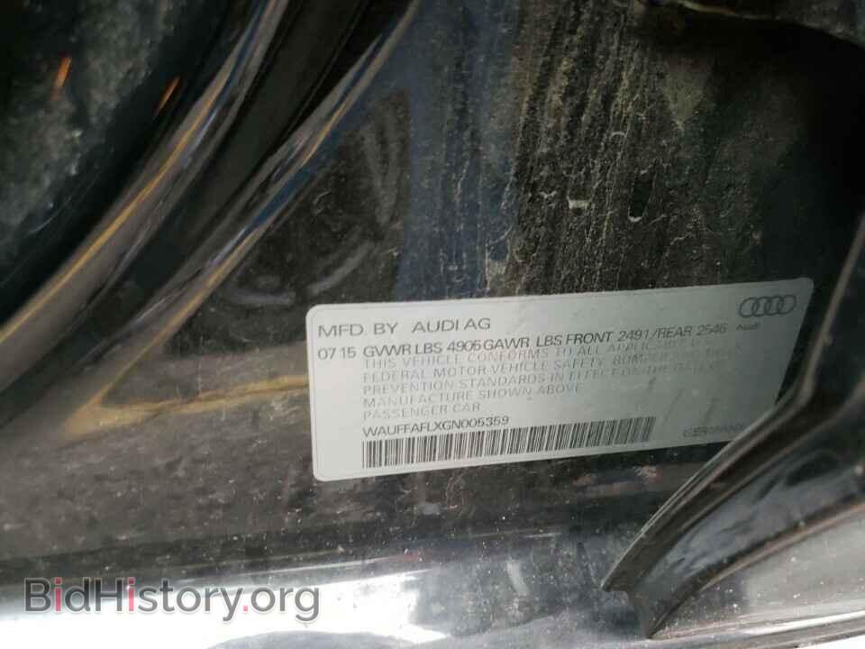 2016 Audi A4 - VIN: WAUFFAFLXGN005359 - Фото 6