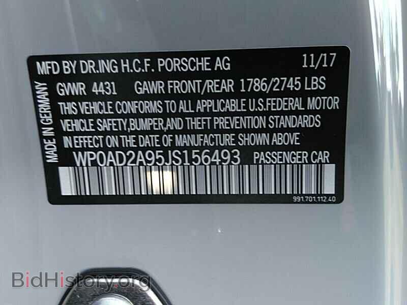 2018 Porsche 911 - VIN: WP0AD2A95JS156493 - Фото 6