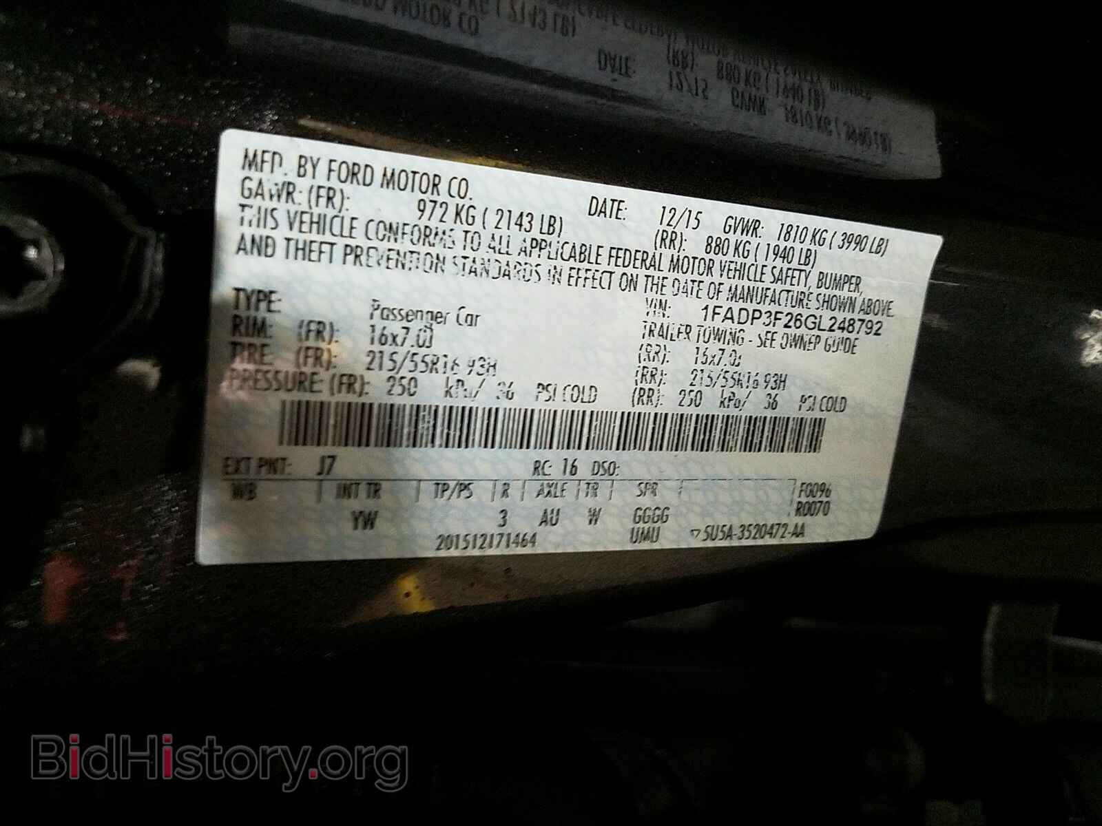 2016 Ford Focus - VIN: 1FADP3F26GL248792 - Photo 6