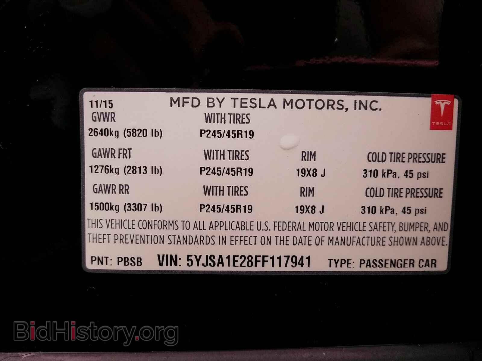 2015 Tesla Model S - VIN: 5YJSA1E28FF117941 - Photo 6