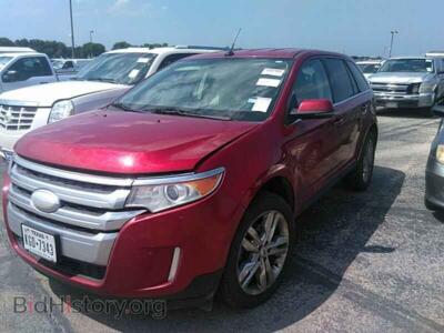 2013 Ford EDGE 4DR Limited FWD, темно-бордовый — VIN 2FMDK3KC2DBB28325