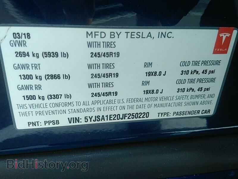 2018 Tesla Model S - VIN: 5YJSA1E20JF250220 - Photo 6