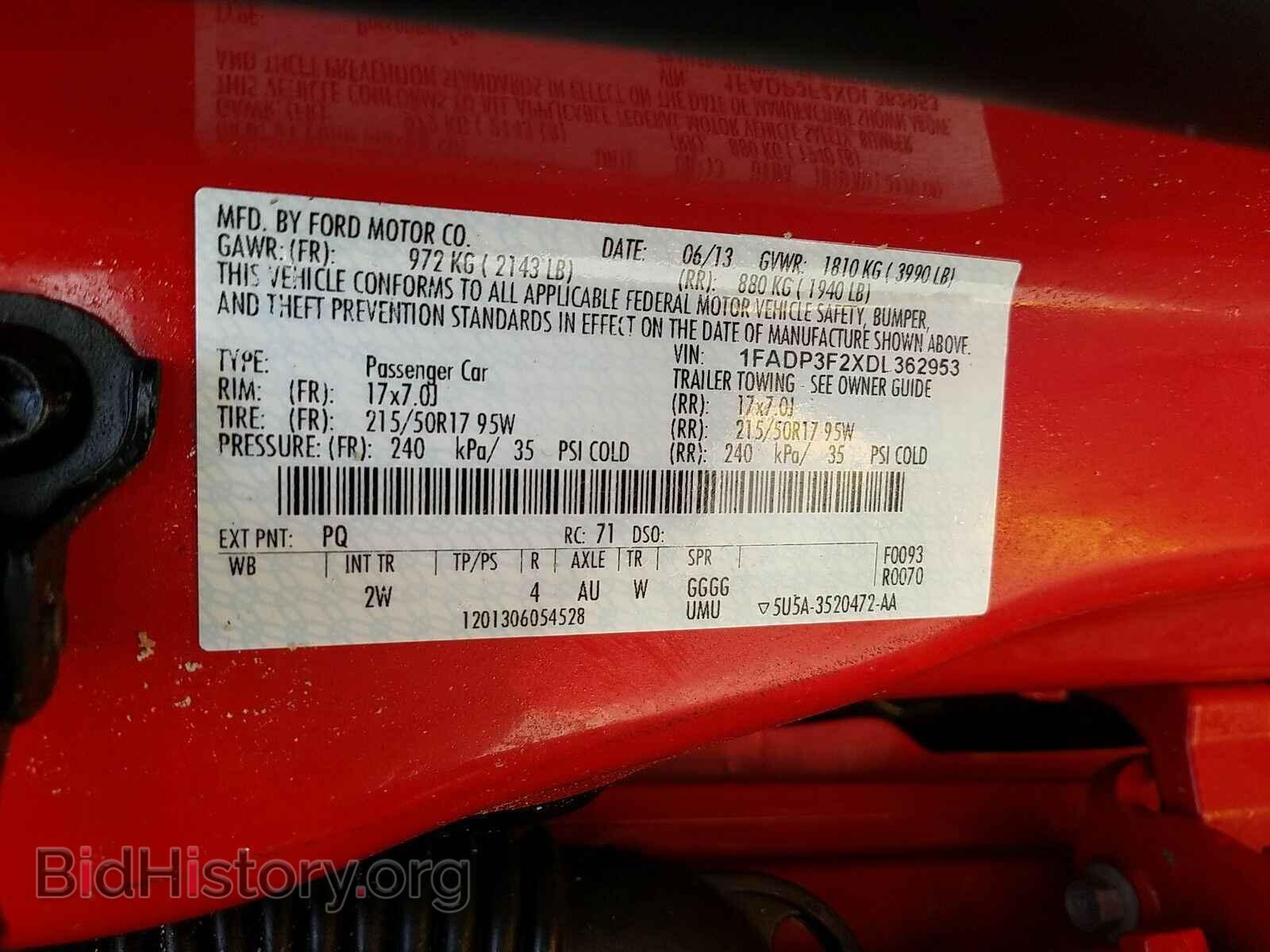 2013 Ford Focus - VIN: 1FADP3F2XDL362953 - Фото 6