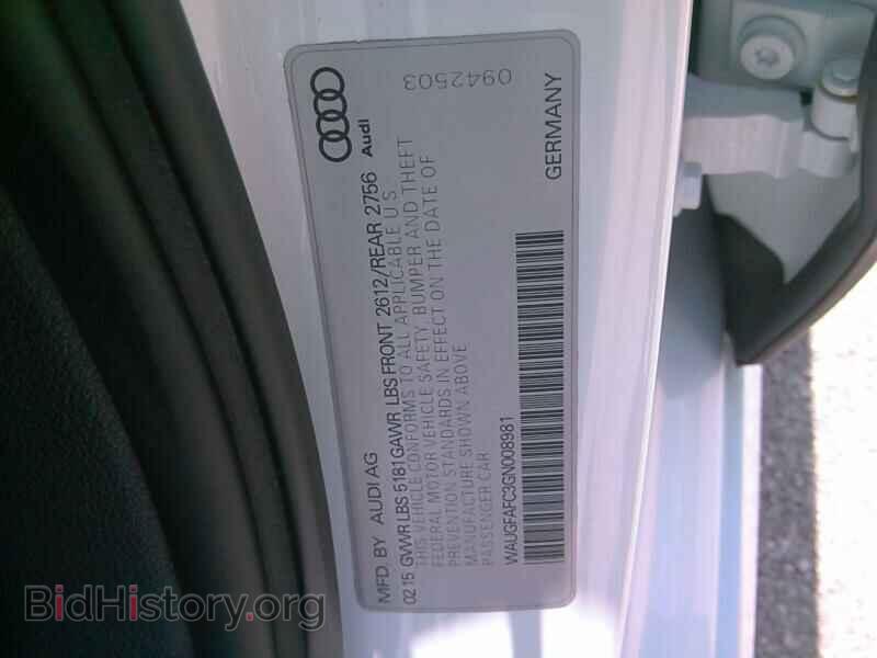2016 Audi A6 - VIN: WAUGFAFC3GN008981 - Фото 6