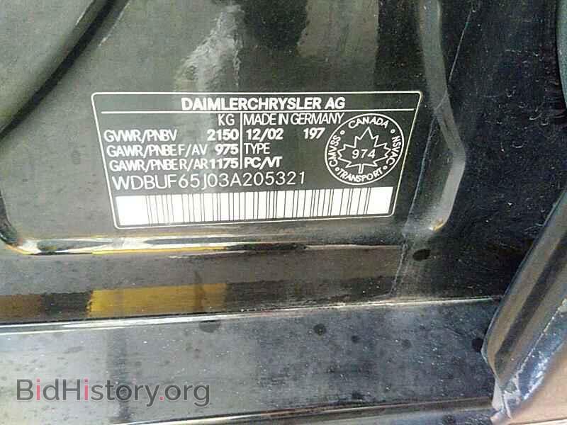 2003 Mercedes-Benz E-Class - VIN: WDBUF65J03A205321 - Photo 6