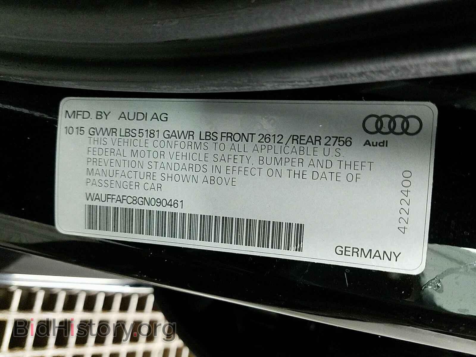 2016 Audi A6 - VIN: WAUFFAFC8GN090461 - Фото 15