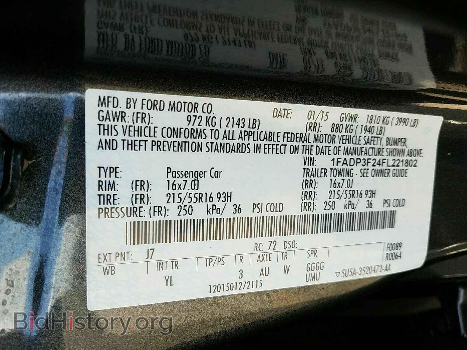 2015 Ford Focus - VIN: 1FADP3F24FL221802 - Photo 6