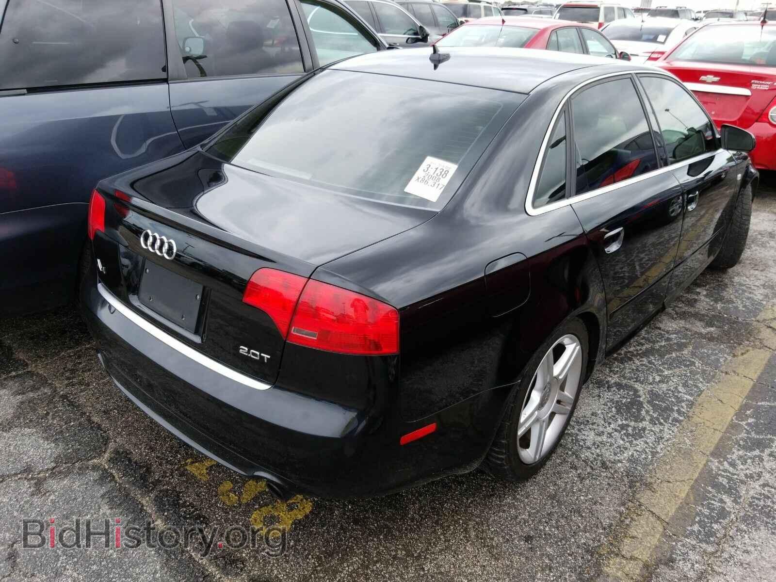 2008 Audi A4 - VIN: WAUAF78E28A065186 - Фото 2