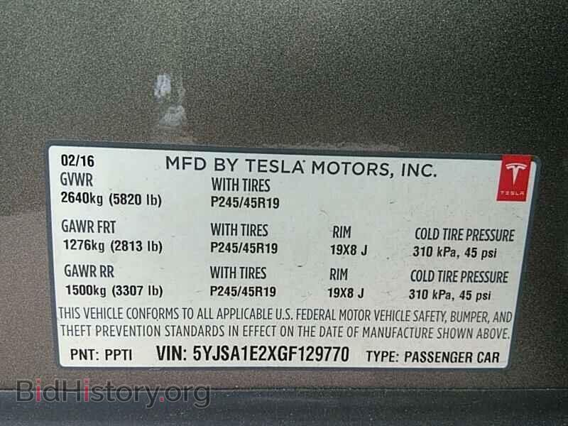 2016 Tesla Model S - VIN: 5YJSA1E2XGF129770 - Photo 6