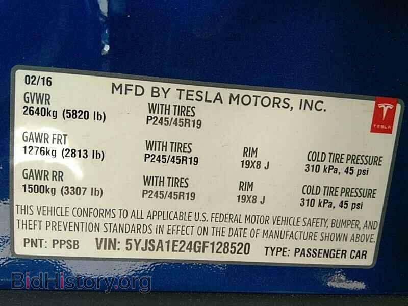2016 Tesla Model S - VIN: 5YJSA1E24GF128520 - Photo 6