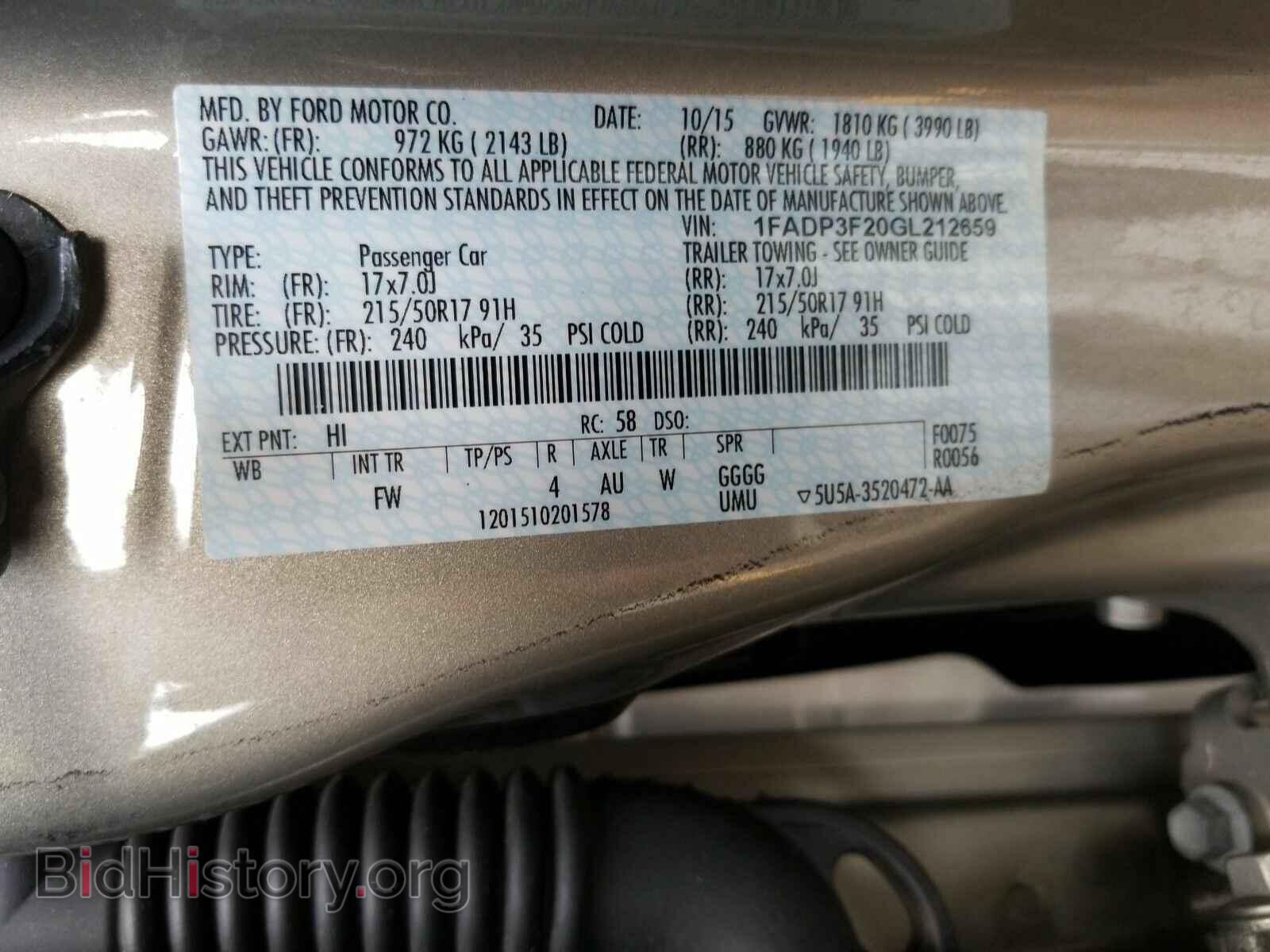 2016 Ford Focus - VIN: 1FADP3F20GL212659 - Photo 6