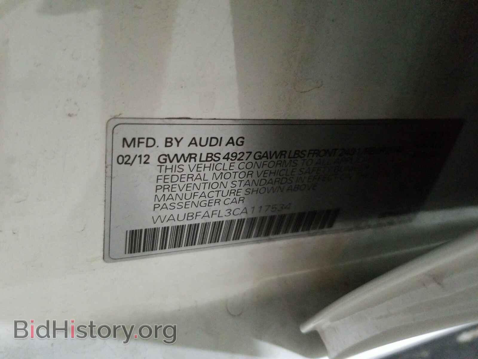 2012 Audi A4 - VIN: WAUBFAFL3CA117534 - Фото 15
