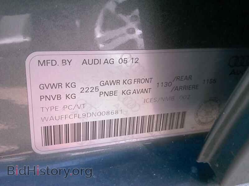 2013 Audi A4 - VIN: WAUFFCFL9DN008681 - Фото 6