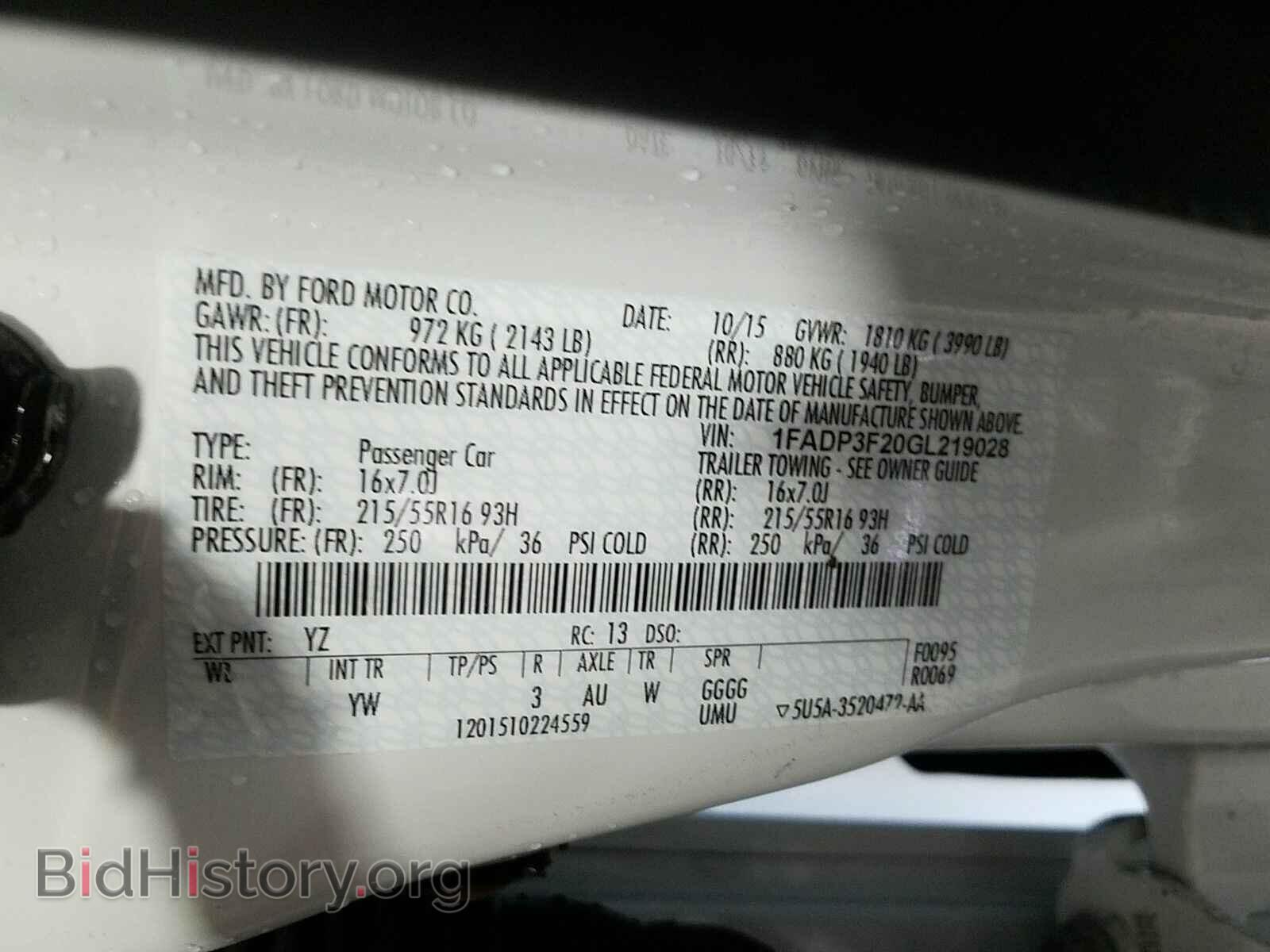 2016 Ford Focus - VIN: 1FADP3F20GL219028 - Photo 6