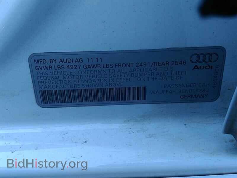 2012 Audi A4 - VIN: WAUFFAFL9CN016380 - Фото 6