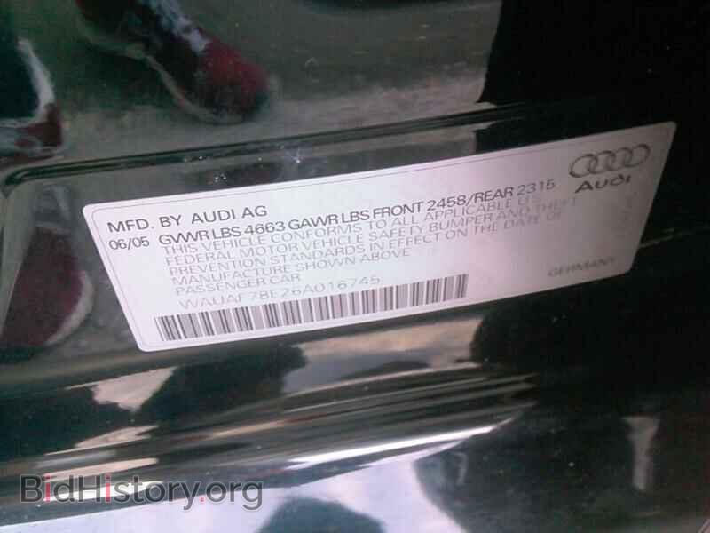 2006 Audi A4 - VIN: WAUAF78E26A016745 - Фото 6