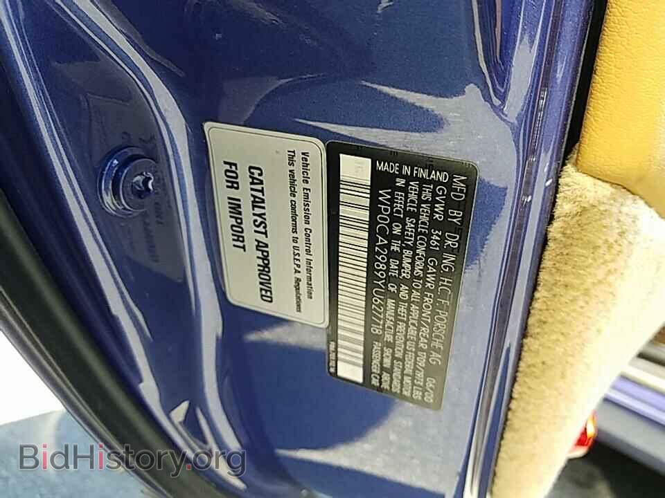 2000 Porsche Boxster - VIN: WP0CA2989YU627718 - Фото 6
