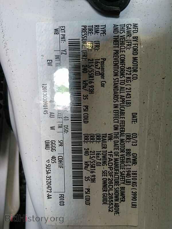 2013 Ford Focus - VIN: 1FADP3F26DL285532 - Фото 6