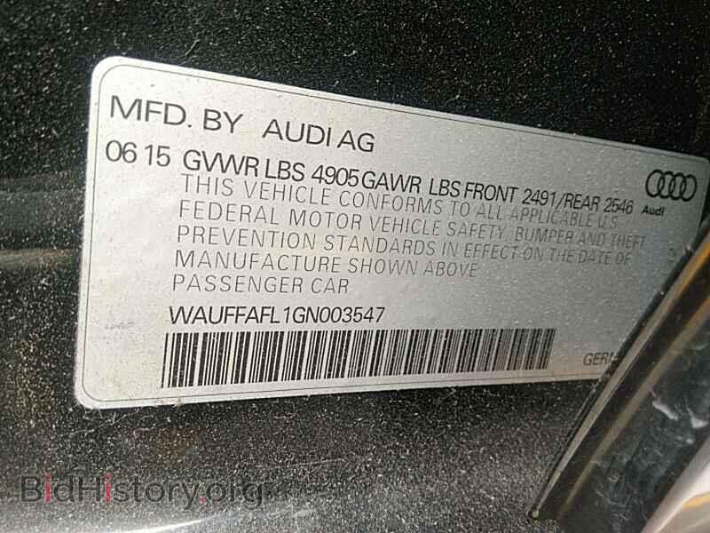 2016 Audi A4 - VIN: WAUFFAFL1GN003547 - Фото 6